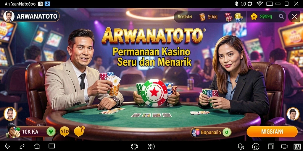 Tampilan permainan Kasino yang mengasyikkan di ARWANATOTO.