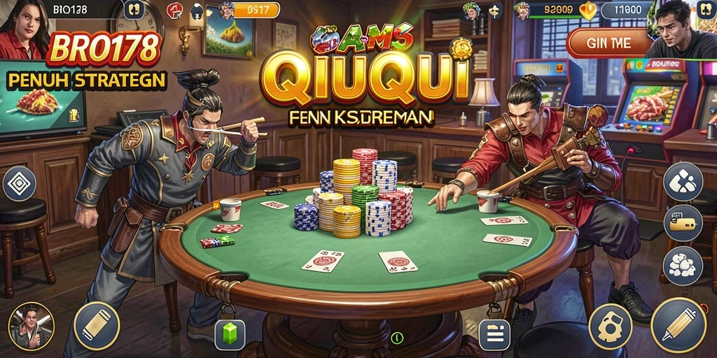 Gameplay seru dan menegangkan QiuQiu di BRO178.
