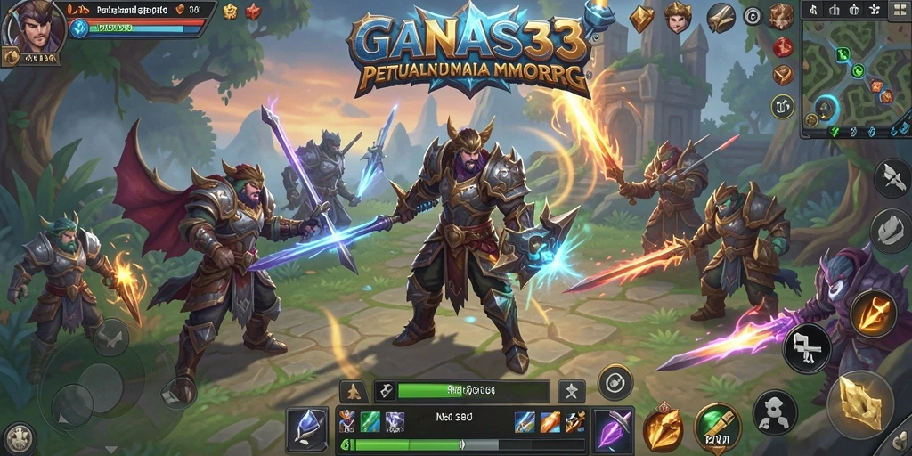 Tampilan spektakuler dari gameplay MMORPG di GANAS33.