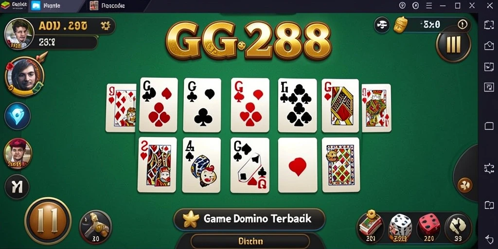 Tampilan gameplay GG288 yang seru saat bermain Domino.