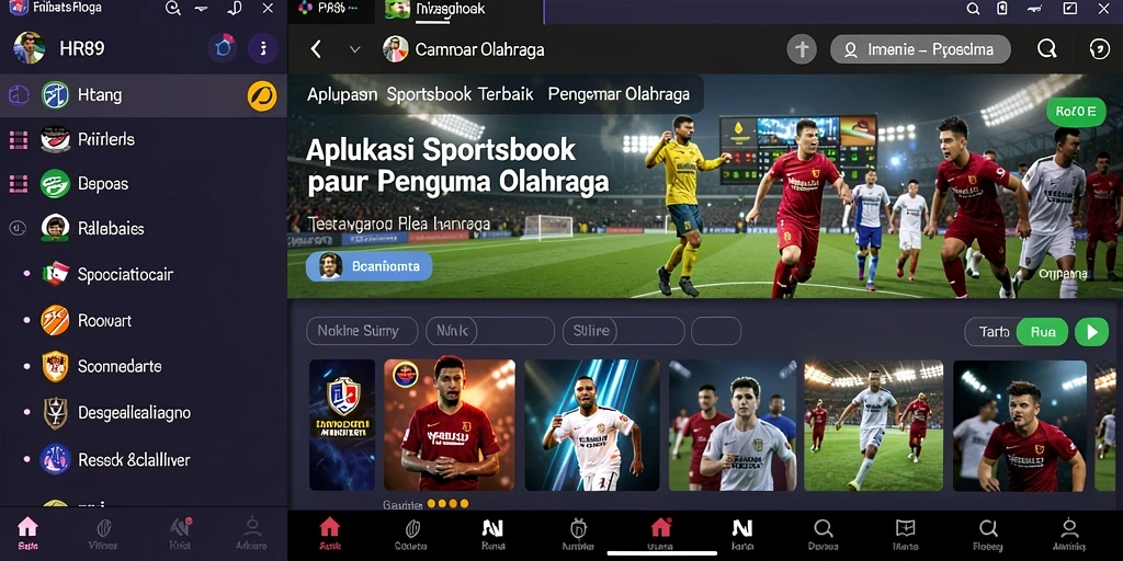 Screenshot HR89 memperlihatkan momen seru taruhan olahraga.