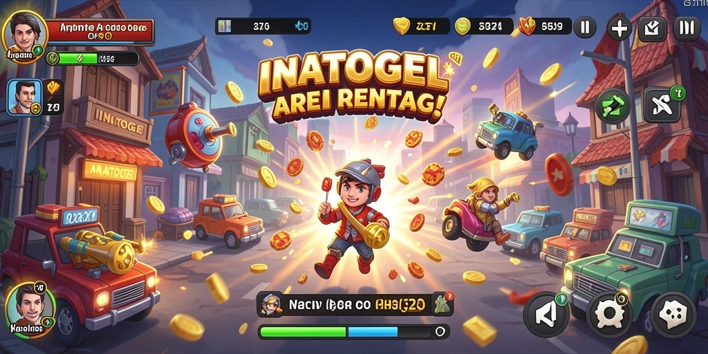 Tampilan gameplay menakjubkan dari INATOGEL dengan berbagai tantangan Arcade.