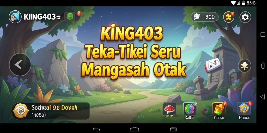 Tampilan menarik dari gameplay KING403 yang penuh tantangan puzzle.