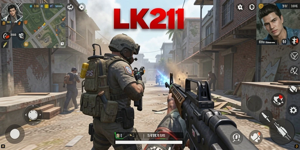 Tampilan gameplay LK21 dengan aksi seru dan karakter beragam.