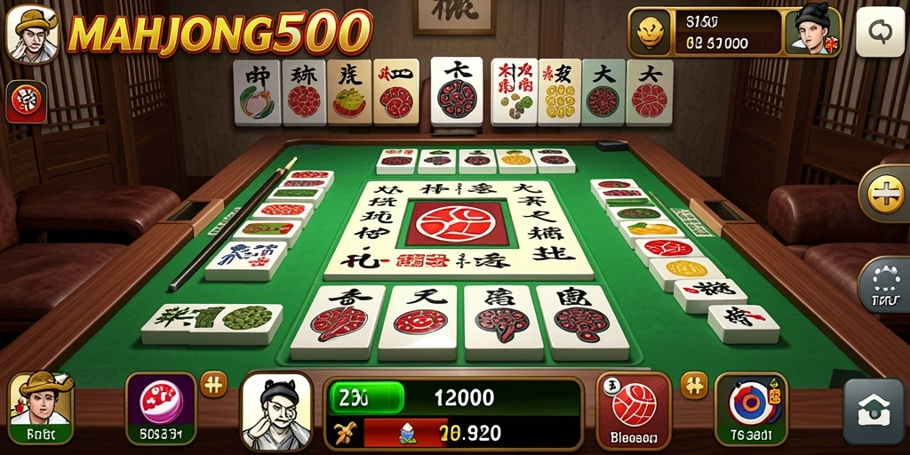 Screenshot menampilkan gameplay seru MAHJONG500 saat bermain Bingo.