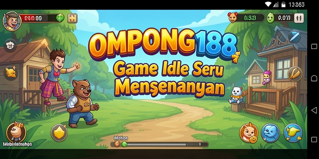 Tampilan gameplay OMPONG188 dengan fitur Idle yang menarik.