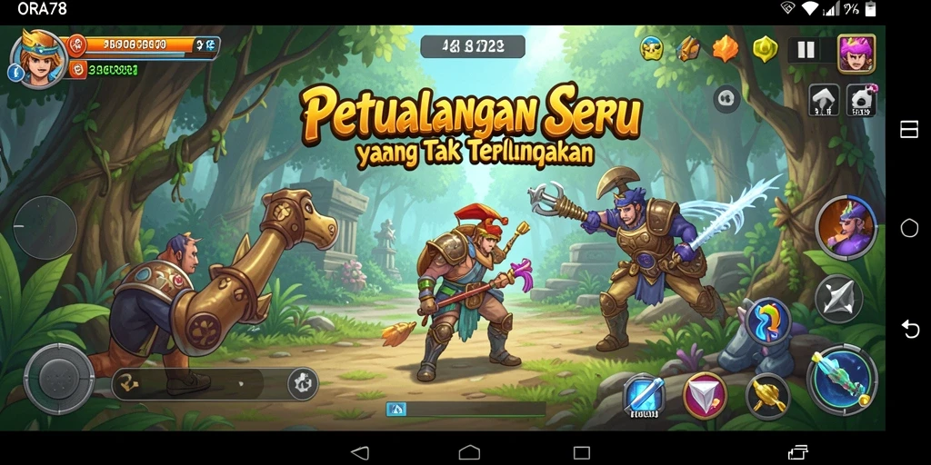 Tangkapan layar dari gameplay ORA78 yang menarik dan menantang.