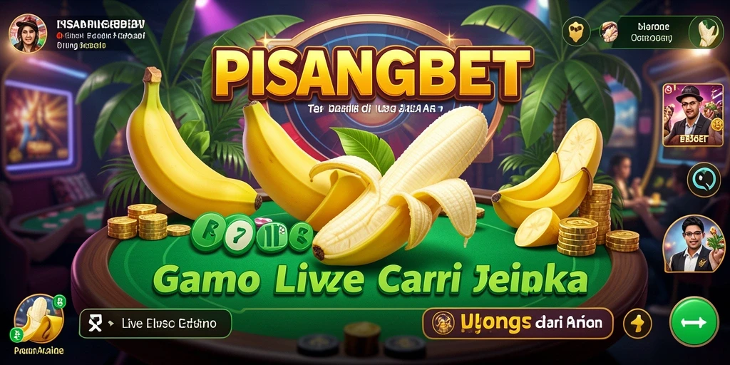 Screenshot PISANGBET yang menampilkan dealer dan permainan Live Casino yang seru.