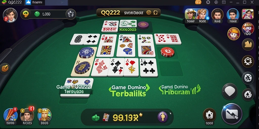 Tampilan menarik gameplay Domino di QQ222.