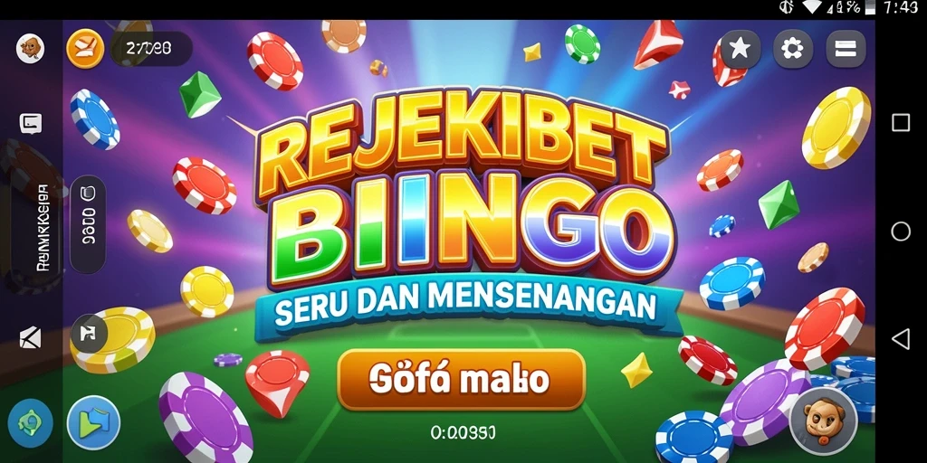 Screenshot gameplay REJEKIBET menampilkan keseruan bermain Bingo.
