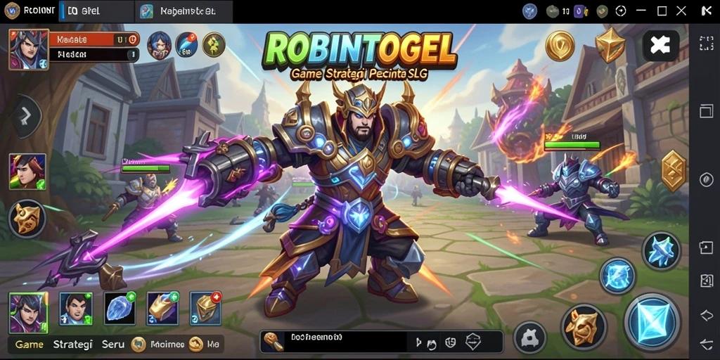 Tampilan strategi seru dalam gameplay ROBINTOGEL