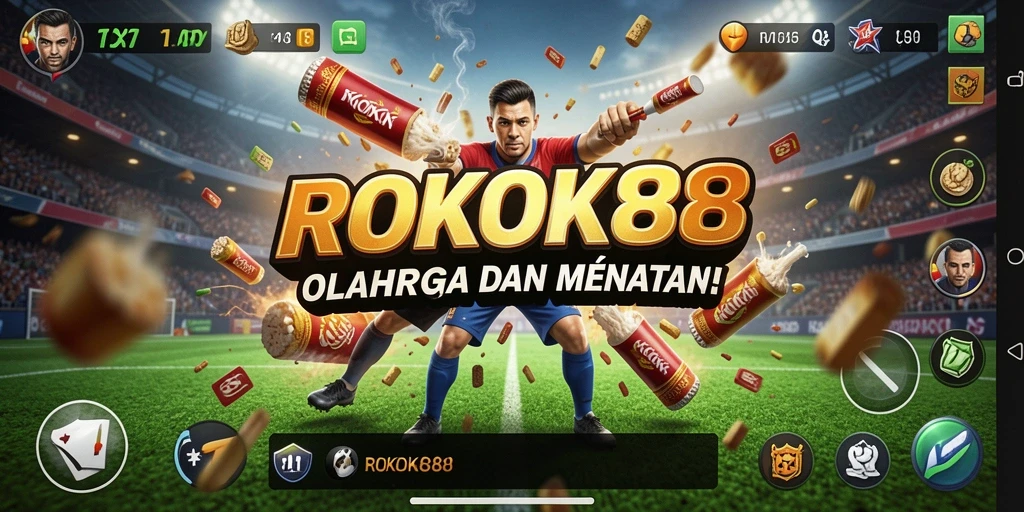 Tampilan menawan dari gameplay ROKOK88 yang seru.
