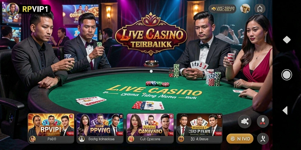 Gameplay Live Casino yang mendebarkan di RPVIP1.