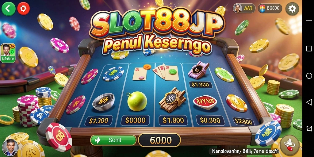 Tampilan gameplay SLOT88JP yang menarik dengan suasana Bingo yang meriah.