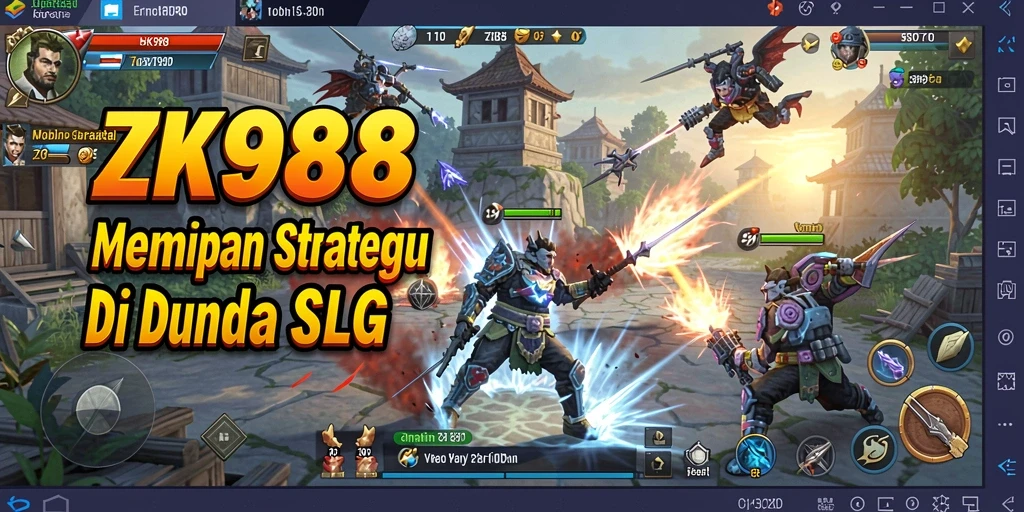 Tampilan gameplay ZK988 yang penuh strategi dan pertarungan
